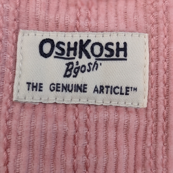 Set of 2  pink corduroy bib overalls size 9 Months - Picture 2 of 10